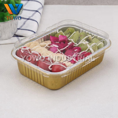 2lb Disposable Aluminum Foil Food Containers With Clear Lid