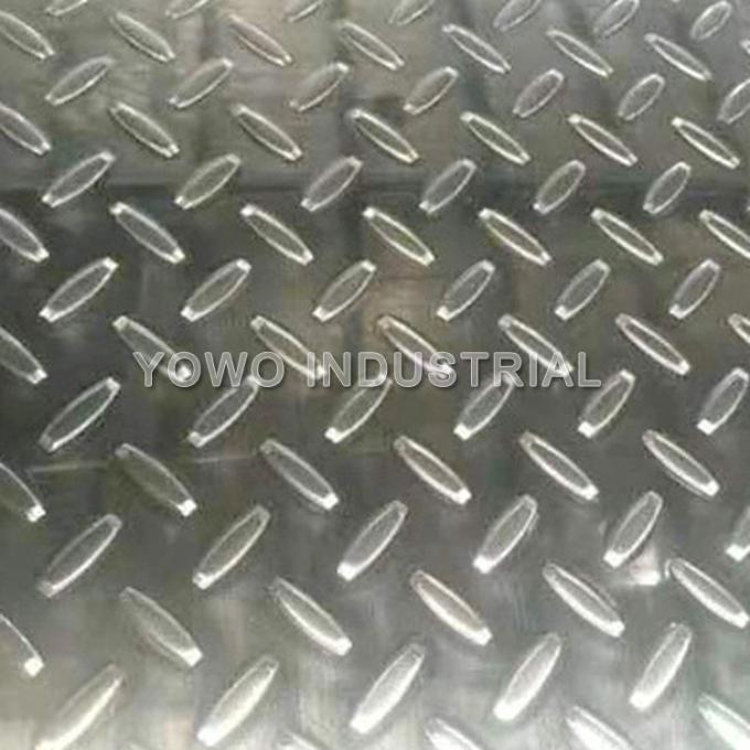 0.7mm 1250mm Width Self Adhesive Aluminum Checker Plate